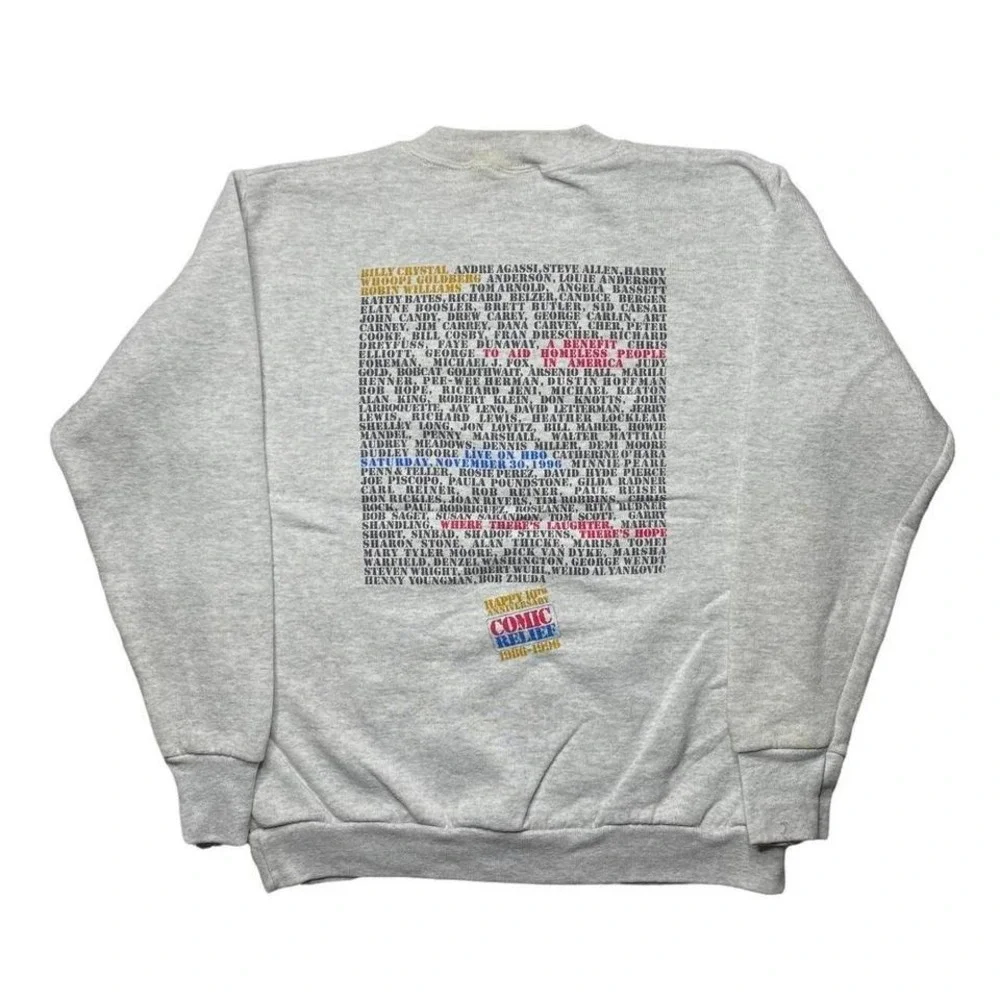 Vintage 90s Comic Relief Robin Williams‎ sweater crewneck